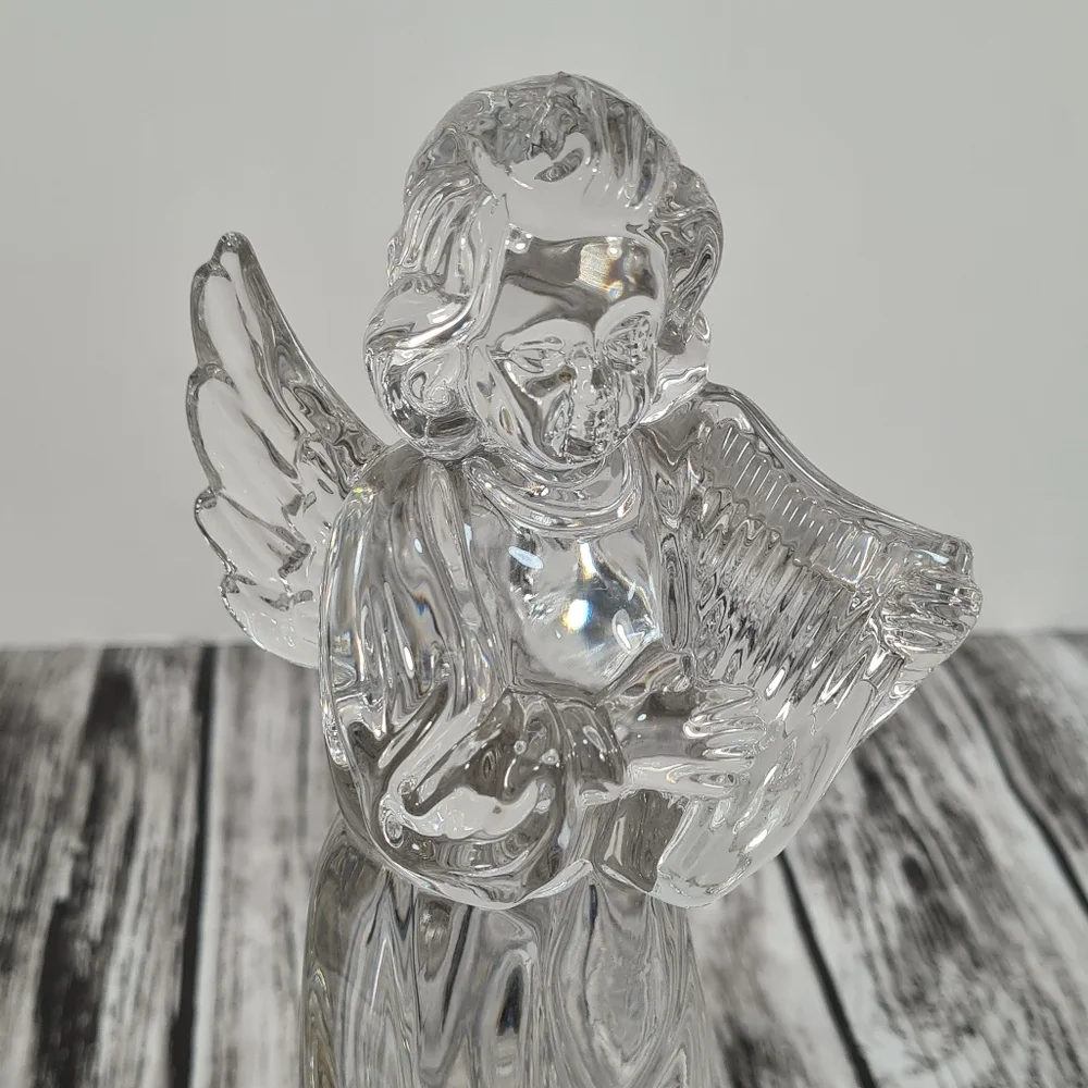 Mikasa Herald Collection Angelic Harp Figurine Crystal Christmas Angel Germany - Picture 7 of 8